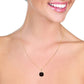 Glowing Halo Garnet Necklace