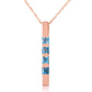 Evergreen Harmony Blue Topaz Necklace
