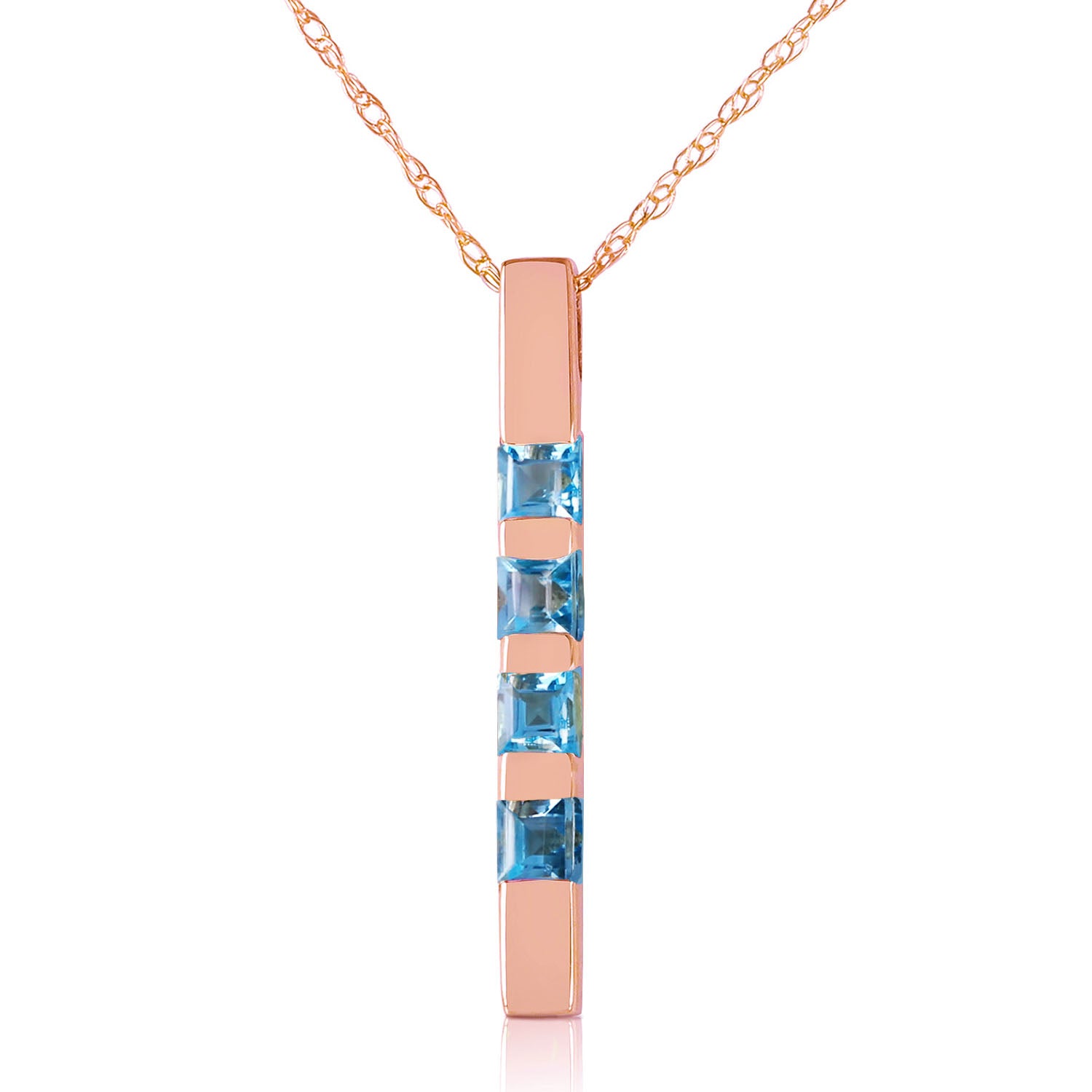 Evergreen Harmony Blue Topaz Necklace