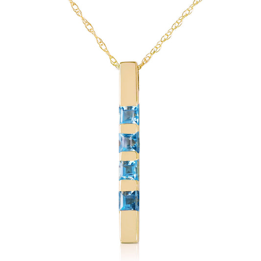 Evergreen Harmony Blue Topaz Necklace