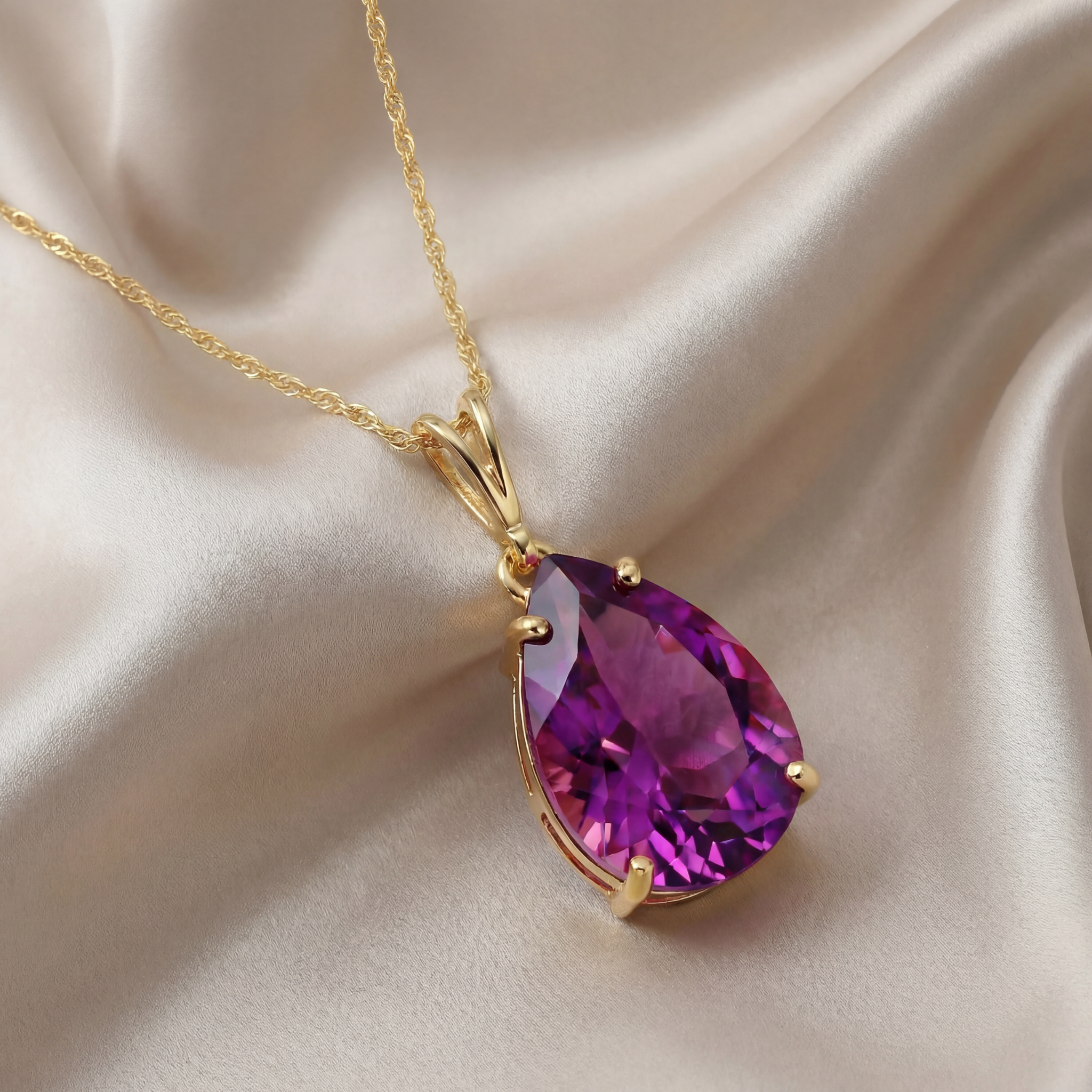 Hidden Light Purple Amethyst Necklace