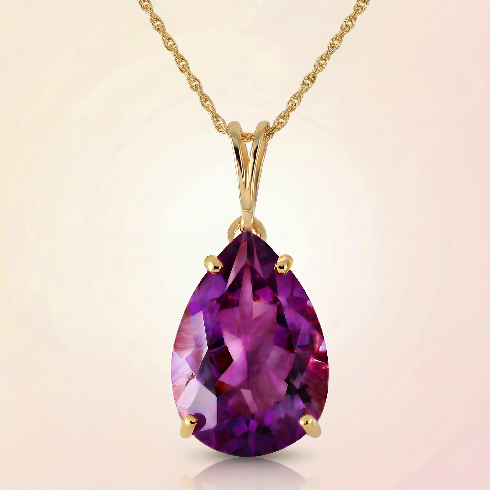Hidden Light Purple Amethyst Necklace
