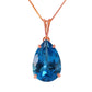 Hidden Light Blue Topaz Necklace