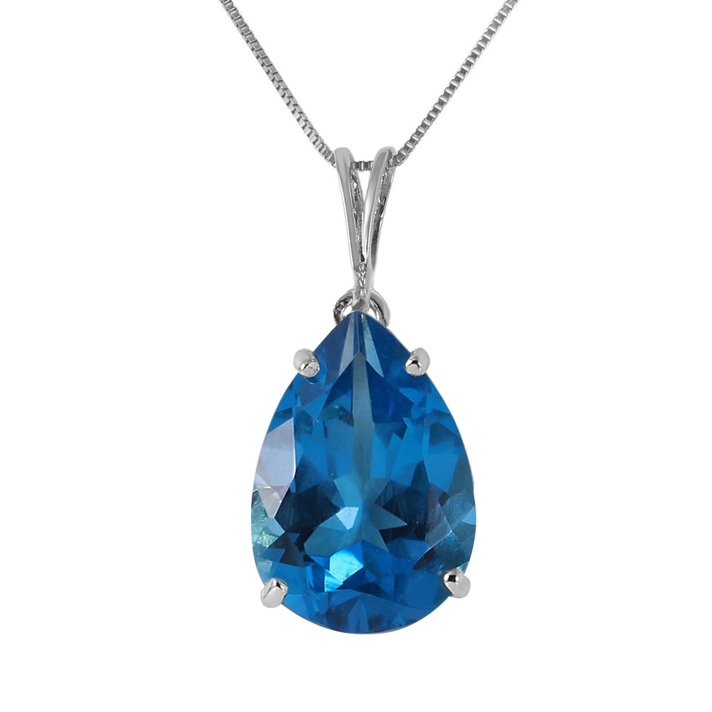 Hidden Light Blue Topaz Necklace
