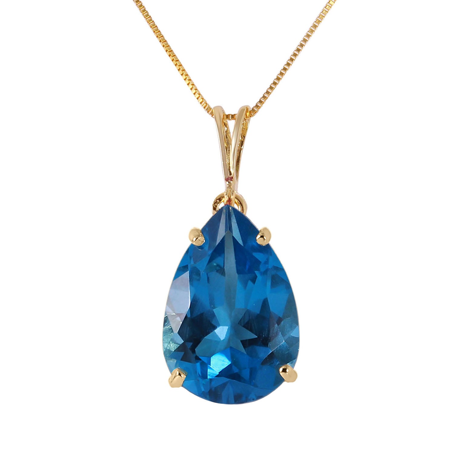 Hidden Light Blue Topaz Necklace