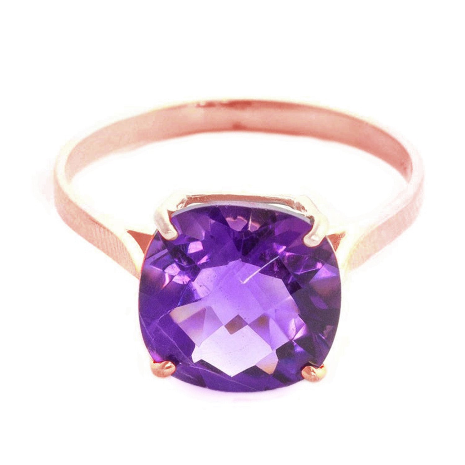 Elegant Spark Purple Amethyst Ring