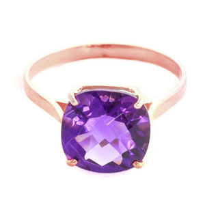 Elegant Spark Purple Amethyst Ring