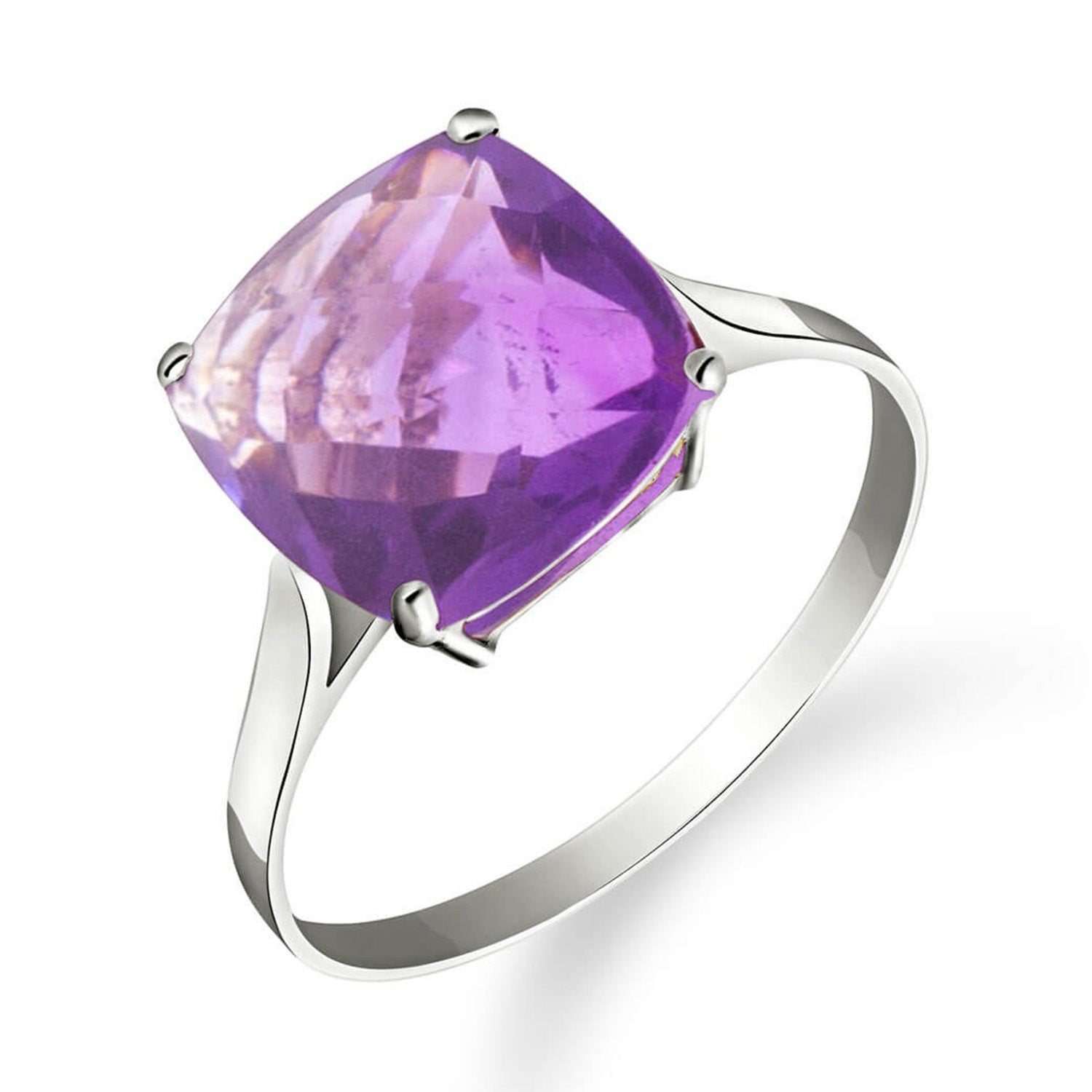 Elegant Spark Purple Amethyst Ring