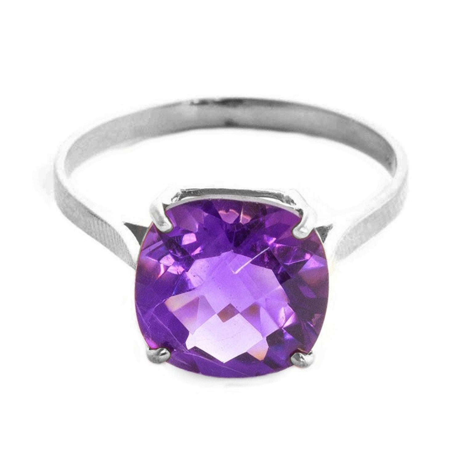 Elegant Spark Purple Amethyst Ring