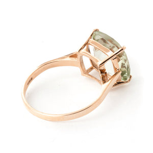 Elegant Spark Green Amethyst Ring