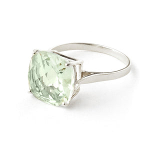Elegant Spark Green Amethyst Ring
