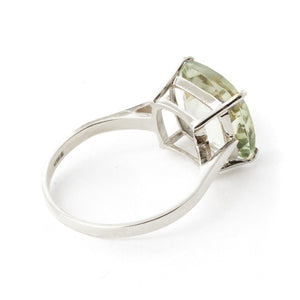 Elegant Spark Green Amethyst Ring