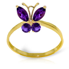Autumn Breeze Amethyst Ring