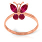 Autumn Breeze Ruby Ring
