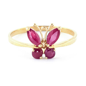 Autumn Breeze Ruby Ring