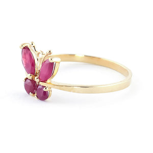 Autumn Breeze Ruby Ring