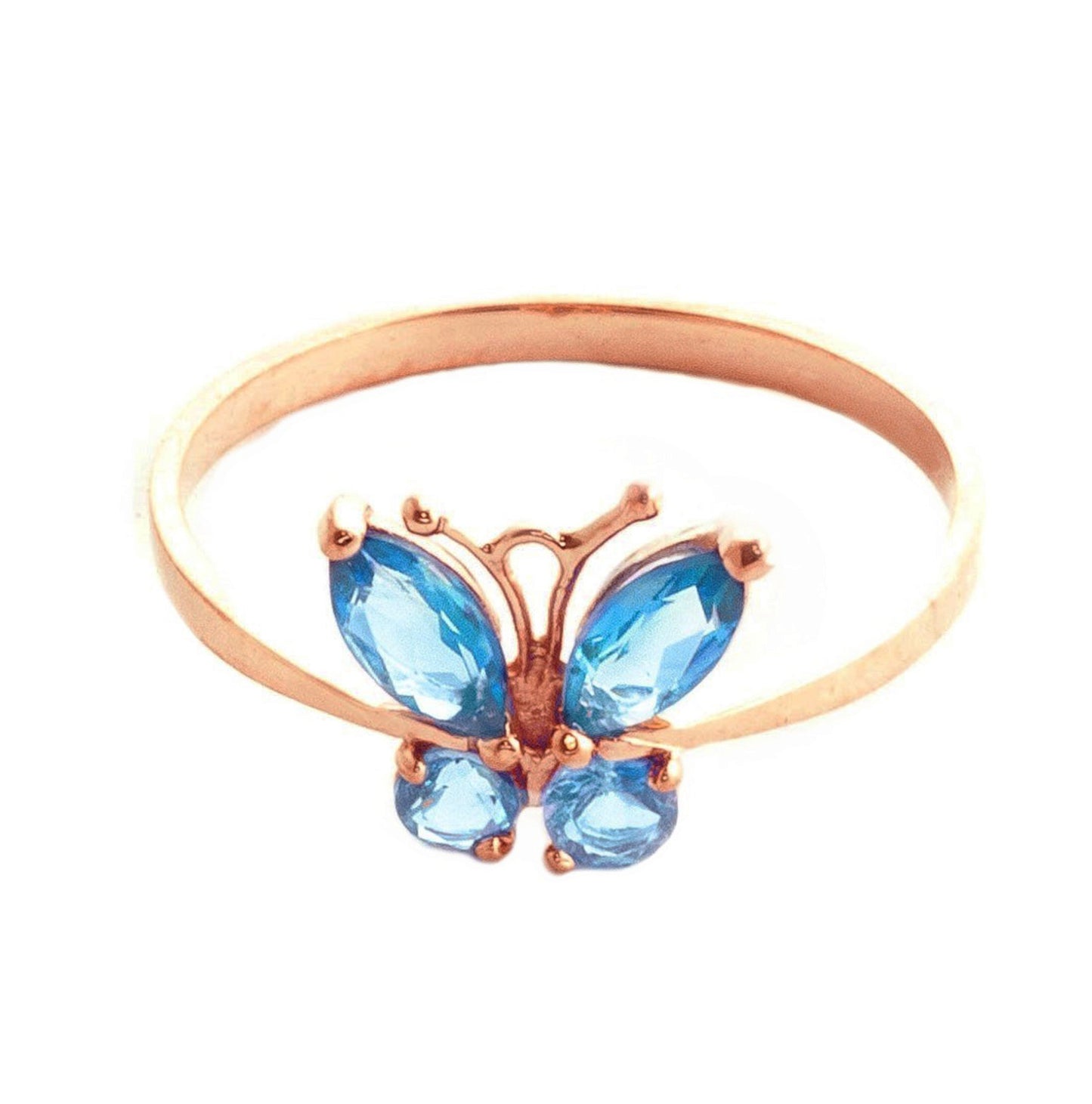 Autumn Breeze Blue Topaz Ring