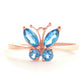 Autumn Breeze Blue Topaz Ring