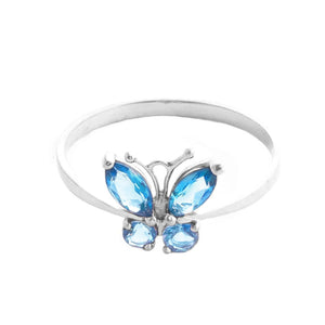 Autumn Breeze Blue Topaz Ring