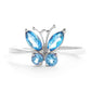Autumn Breeze Blue Topaz Ring