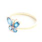 Autumn Breeze Blue Topaz Ring