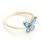 Autumn Breeze Blue Topaz Ring