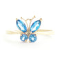 Autumn Breeze Blue Topaz Ring