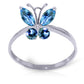 Autumn Breeze Blue Topaz Ring