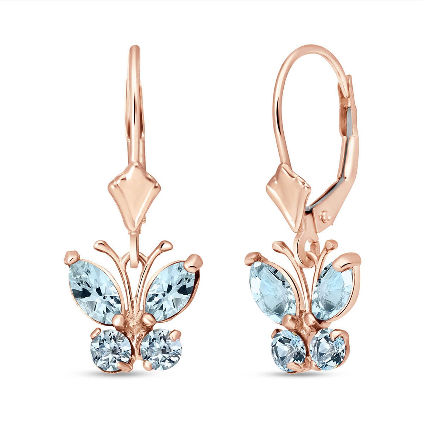 Autumn Breeze Aquamarine Earrings