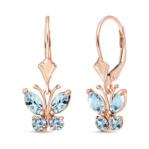 Autumn Breeze Aquamarine Earrings