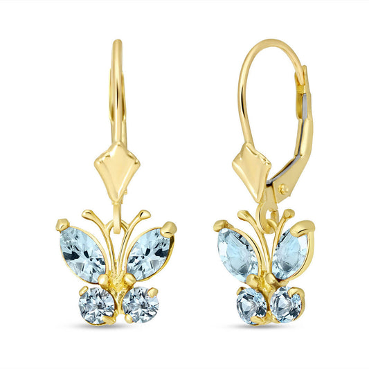 Autumn Breeze Aquamarine Earrings