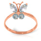 Autumn Breeze Aquamarine Ring