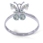 Autumn Breeze Aquamarine Ring