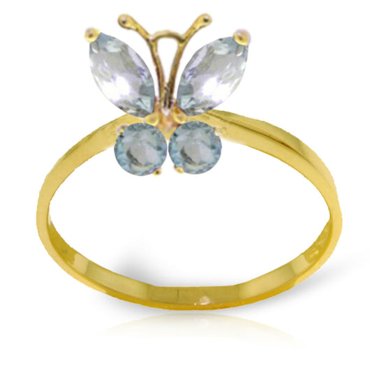 Autumn Breeze Aquamarine Ring