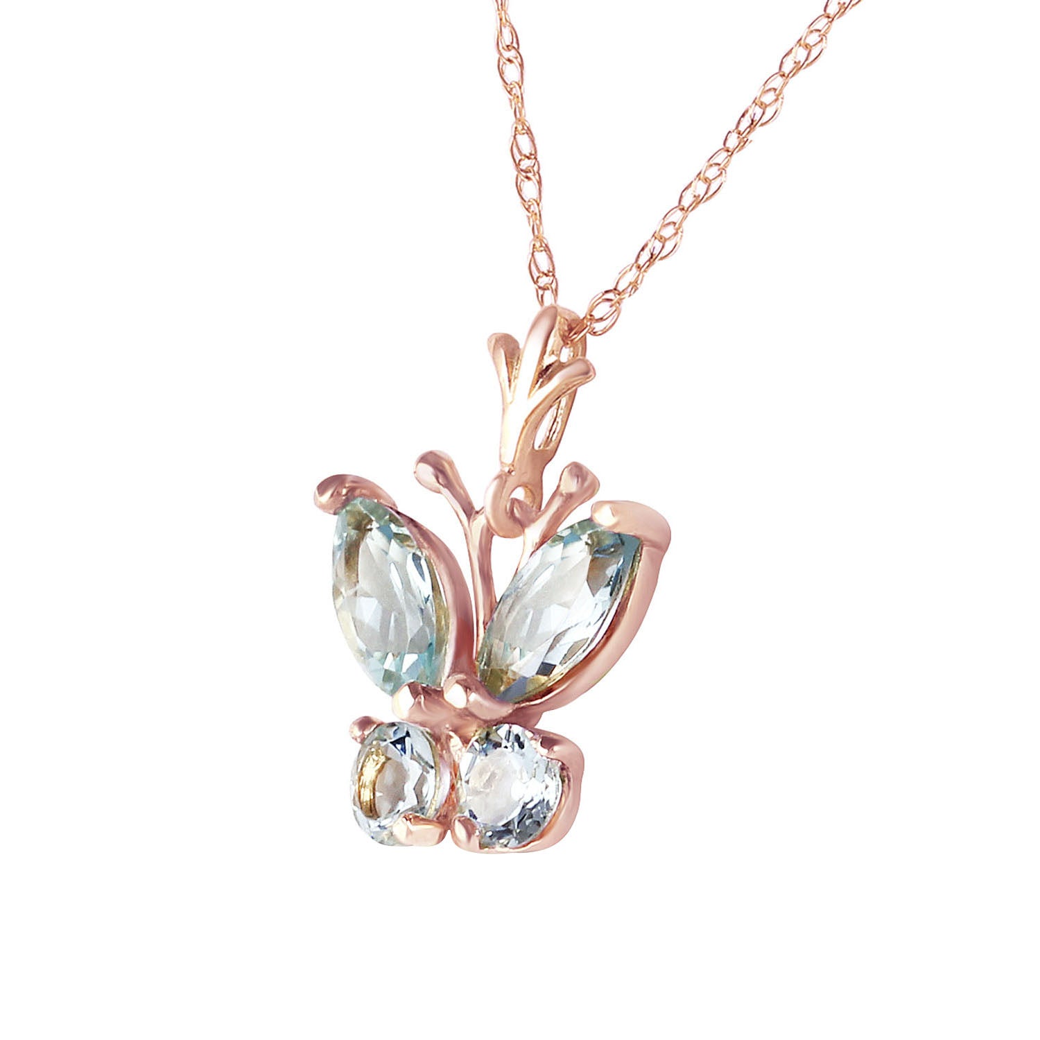 Autumn Breeze Aquamarine Necklace