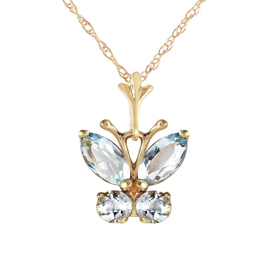 Autumn Breeze Aquamarine Necklace