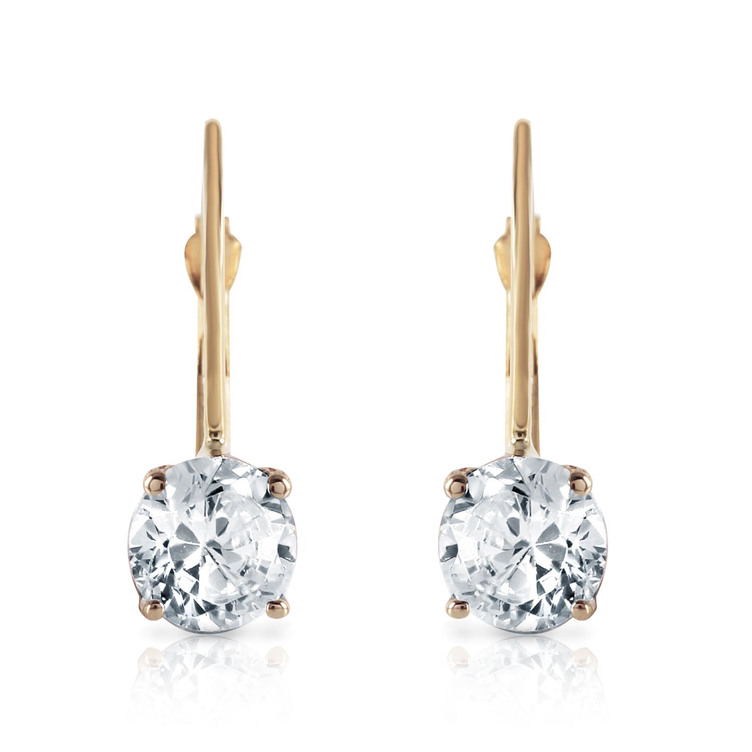 Zen Solitaire Diamond Earrings