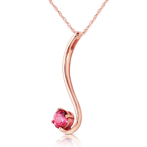 Celestial Sway Pink Topaz Necklace