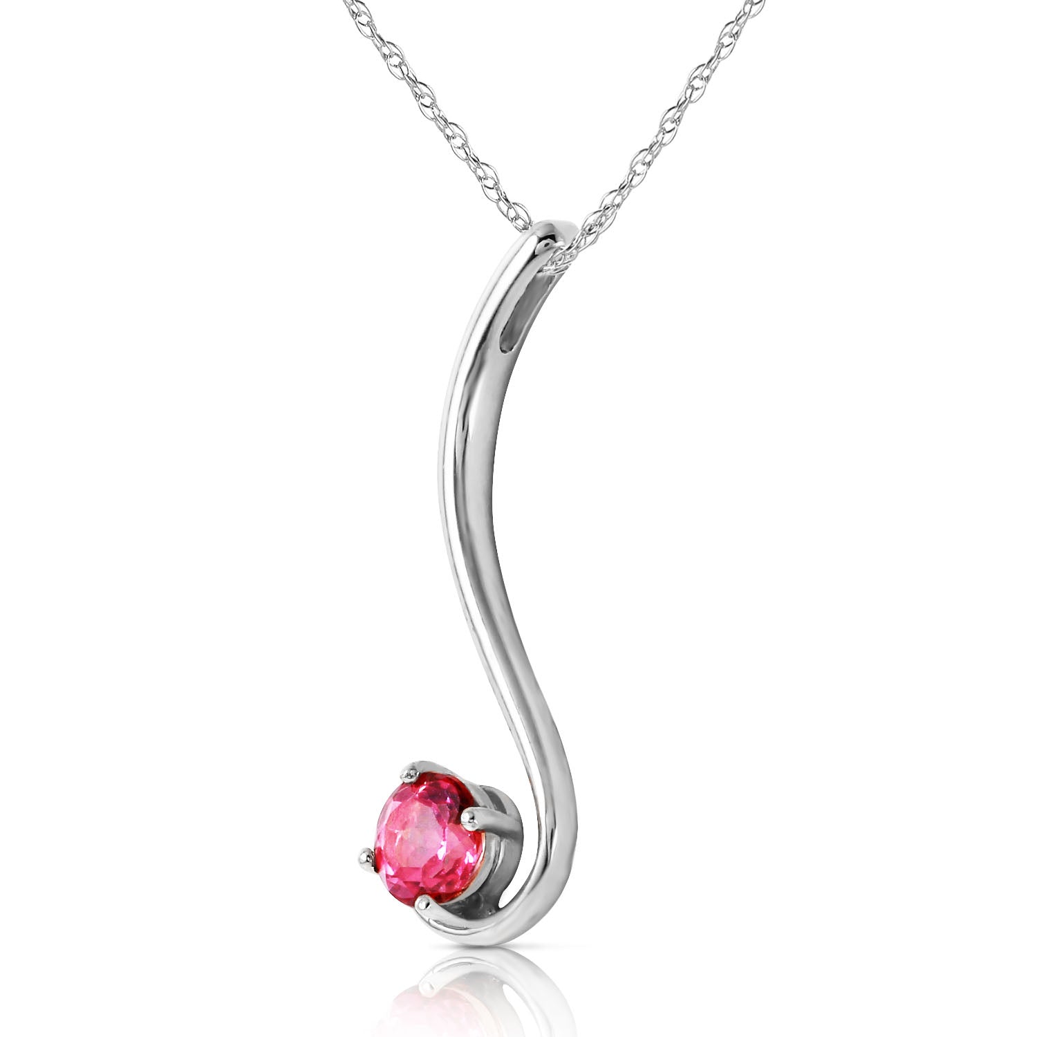 Celestial Sway Pink Topaz Necklace