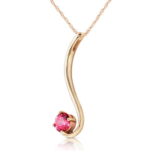 Celestial Sway Pink Topaz Necklace