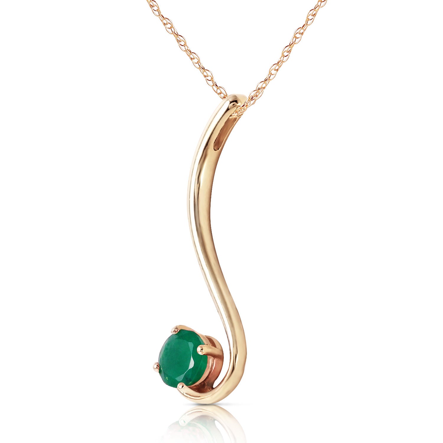 Celestial Sway Emerald Necklace