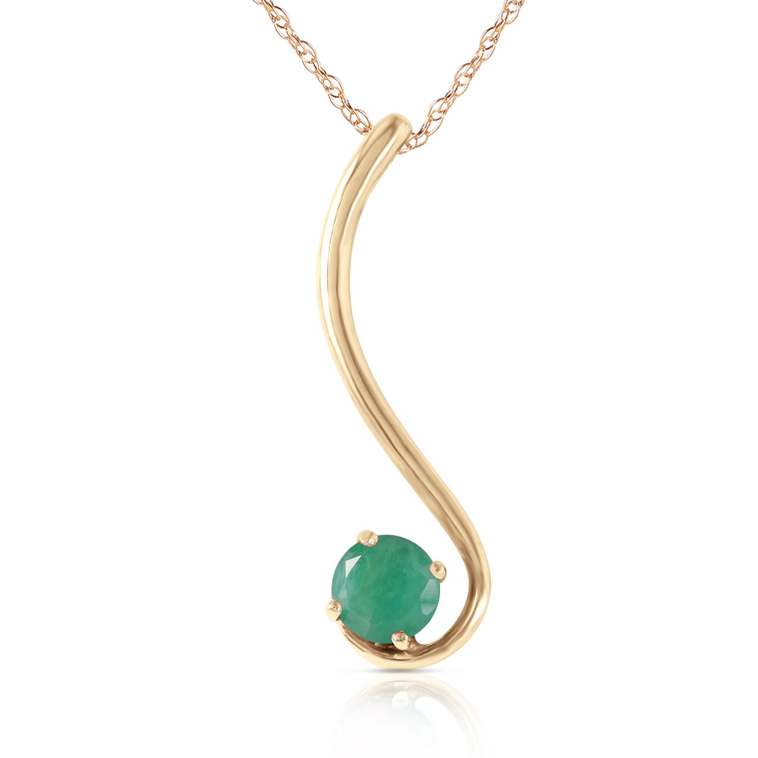 Celestial Sway Emerald Necklace