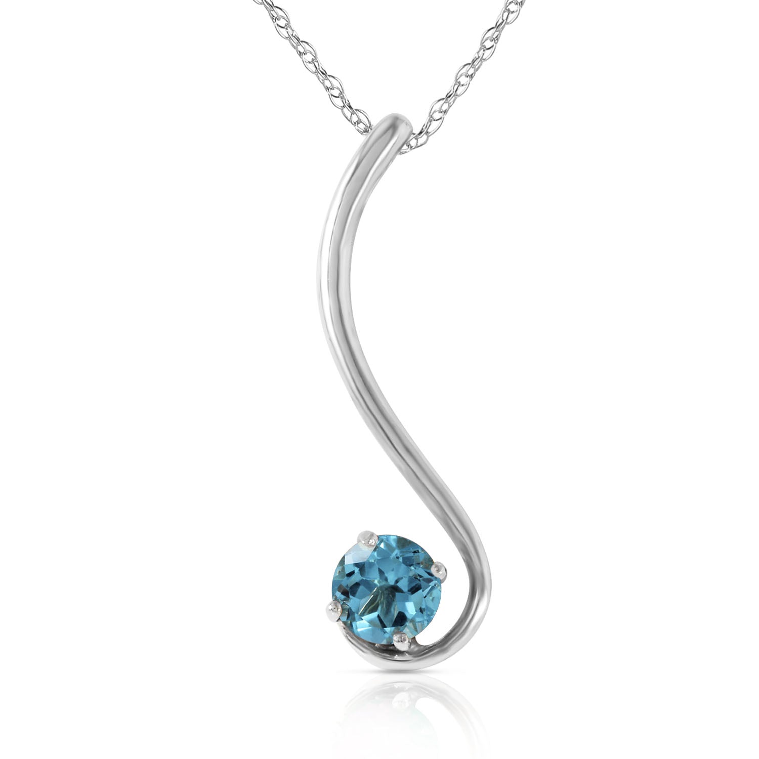 Celestial Sway Blue Topaz Necklace