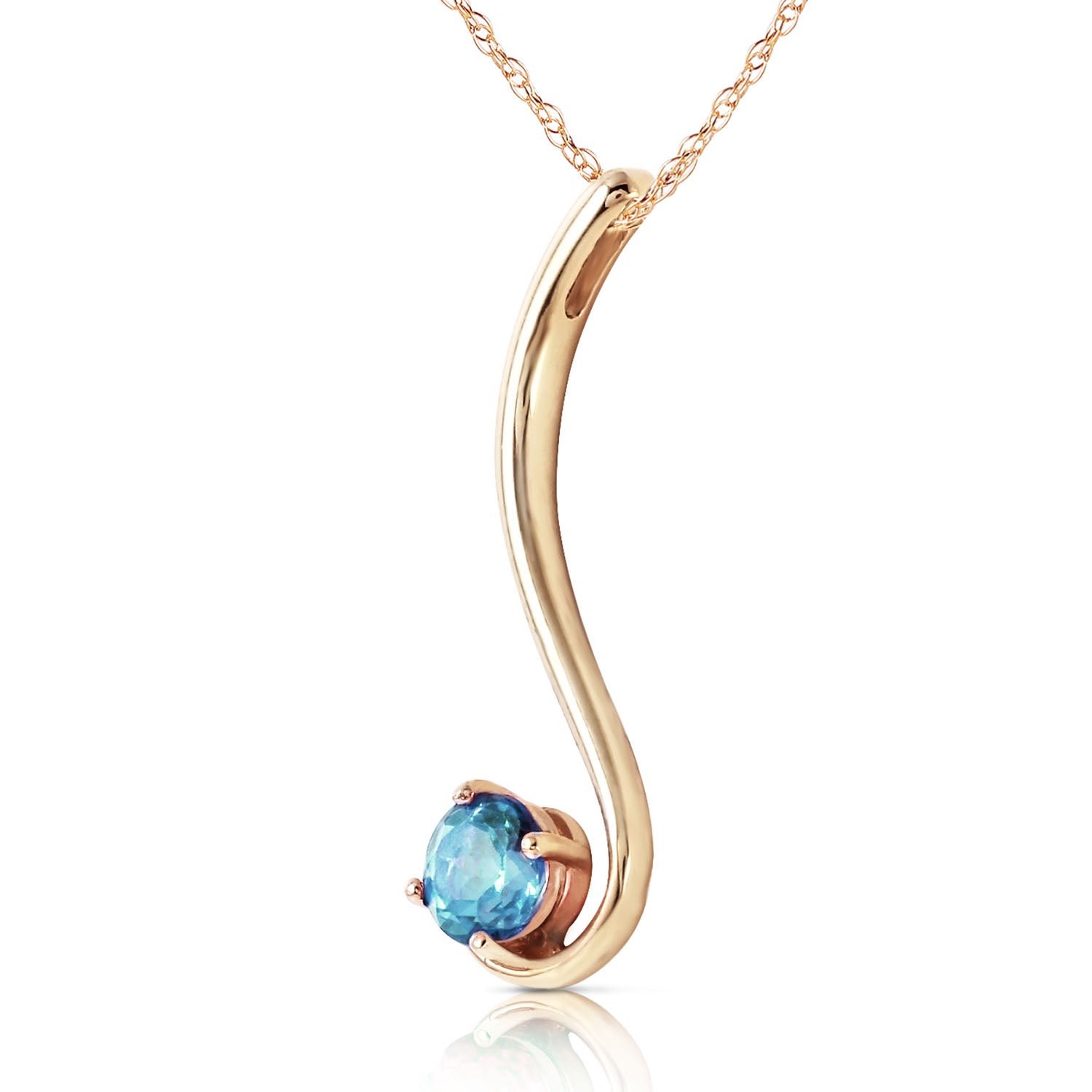 Celestial Sway Blue Topaz Necklace