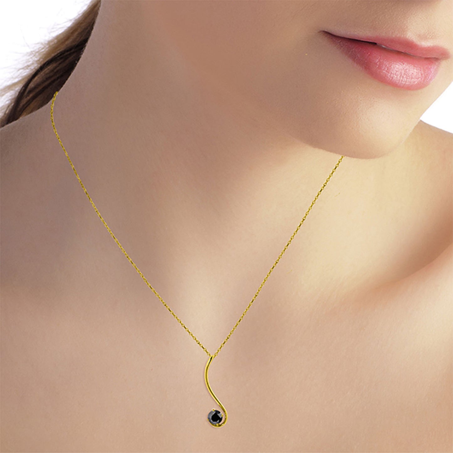 Celestial Sway Black Diamond Necklace