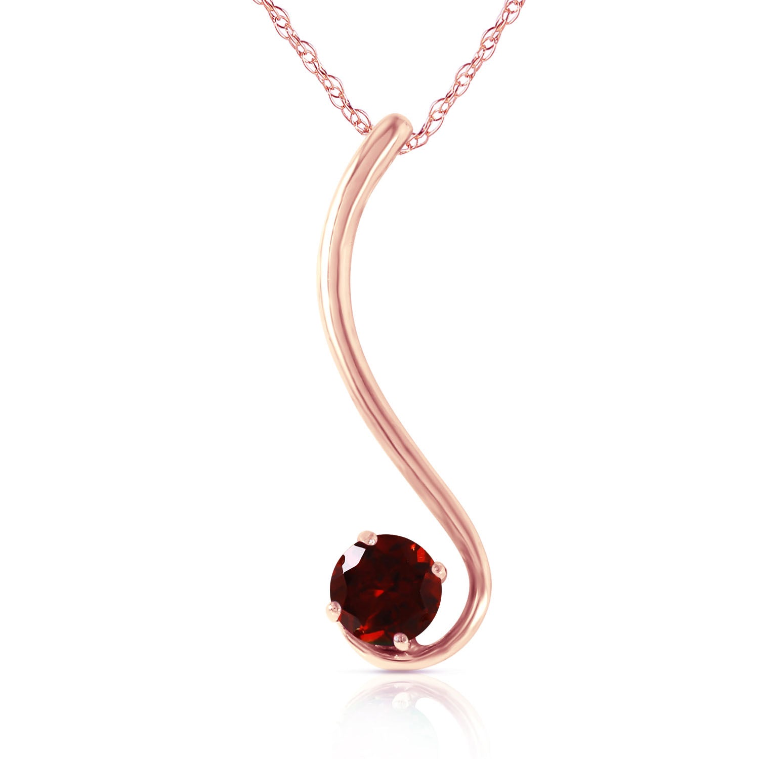 Celestial Sway Garnet Necklace