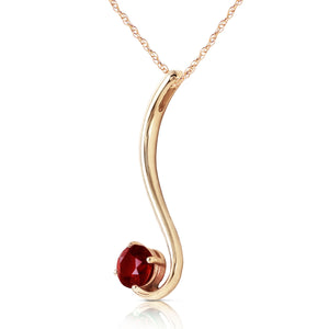 Celestial Sway Garnet Necklace