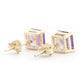 Soulful Edge Amethyst Earrings