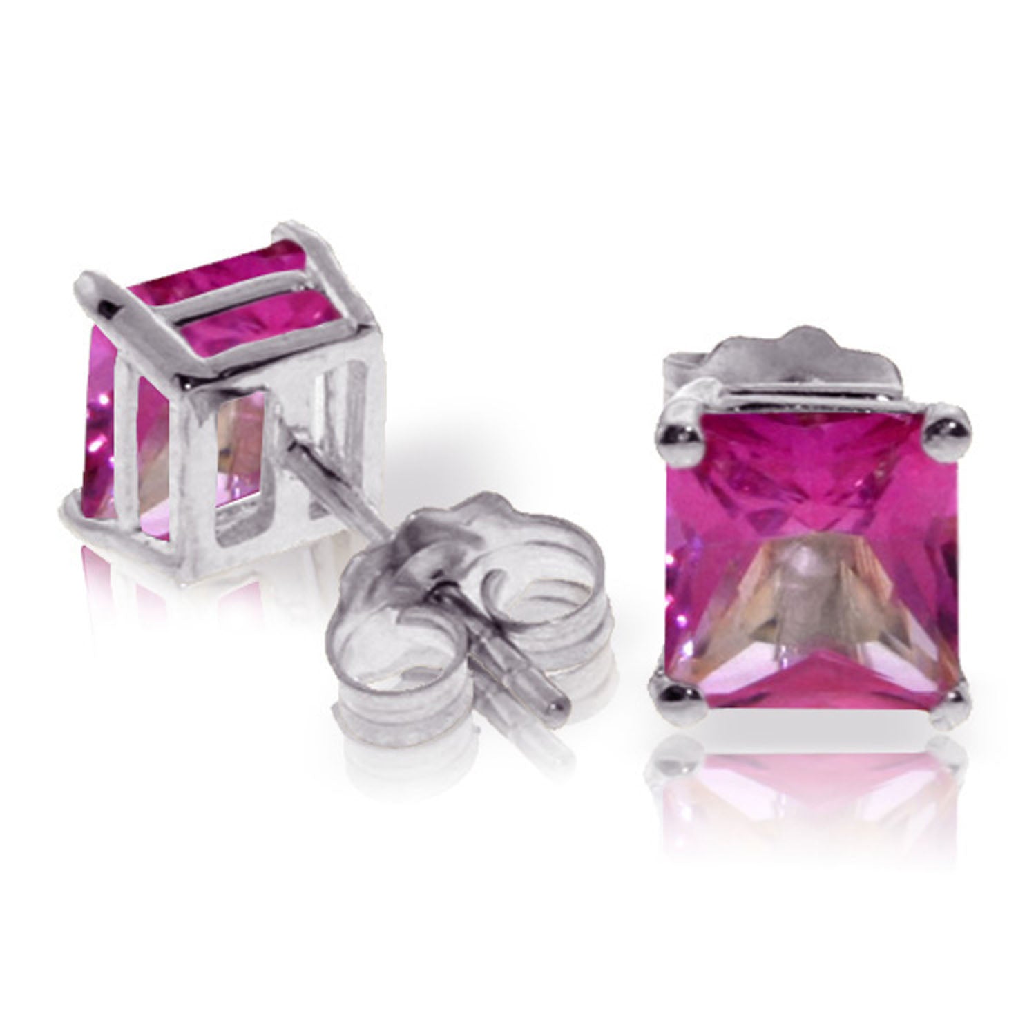 Soulful Edge Pink Topaz Earrings