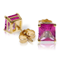Soulful Edge Pink Topaz Earrings